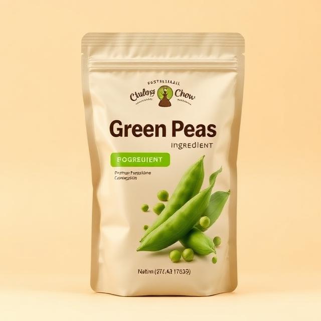 Chubby's Chow pea natural vegetable dog treats package